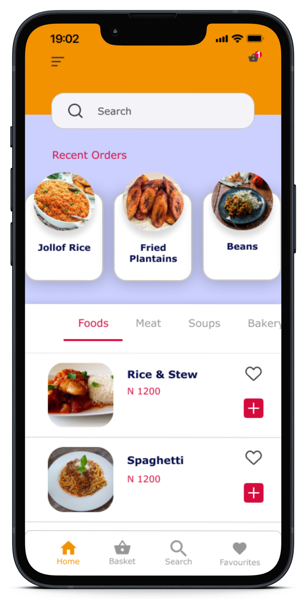 food delvery app mockup by greychip